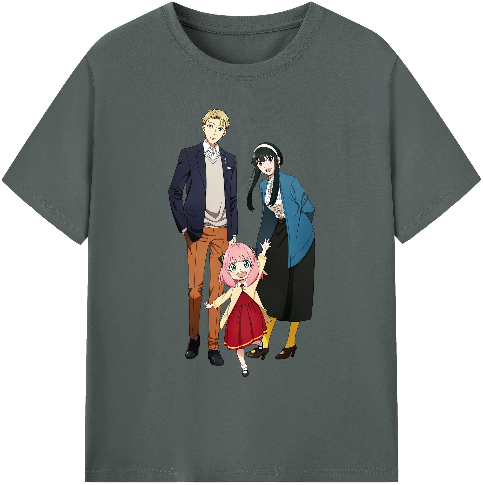 （画像用） SPY×FAMILY间谍家家酒 綿100％ メンズ半袖Tシャツ｜肌触りやわらか＆通気性
